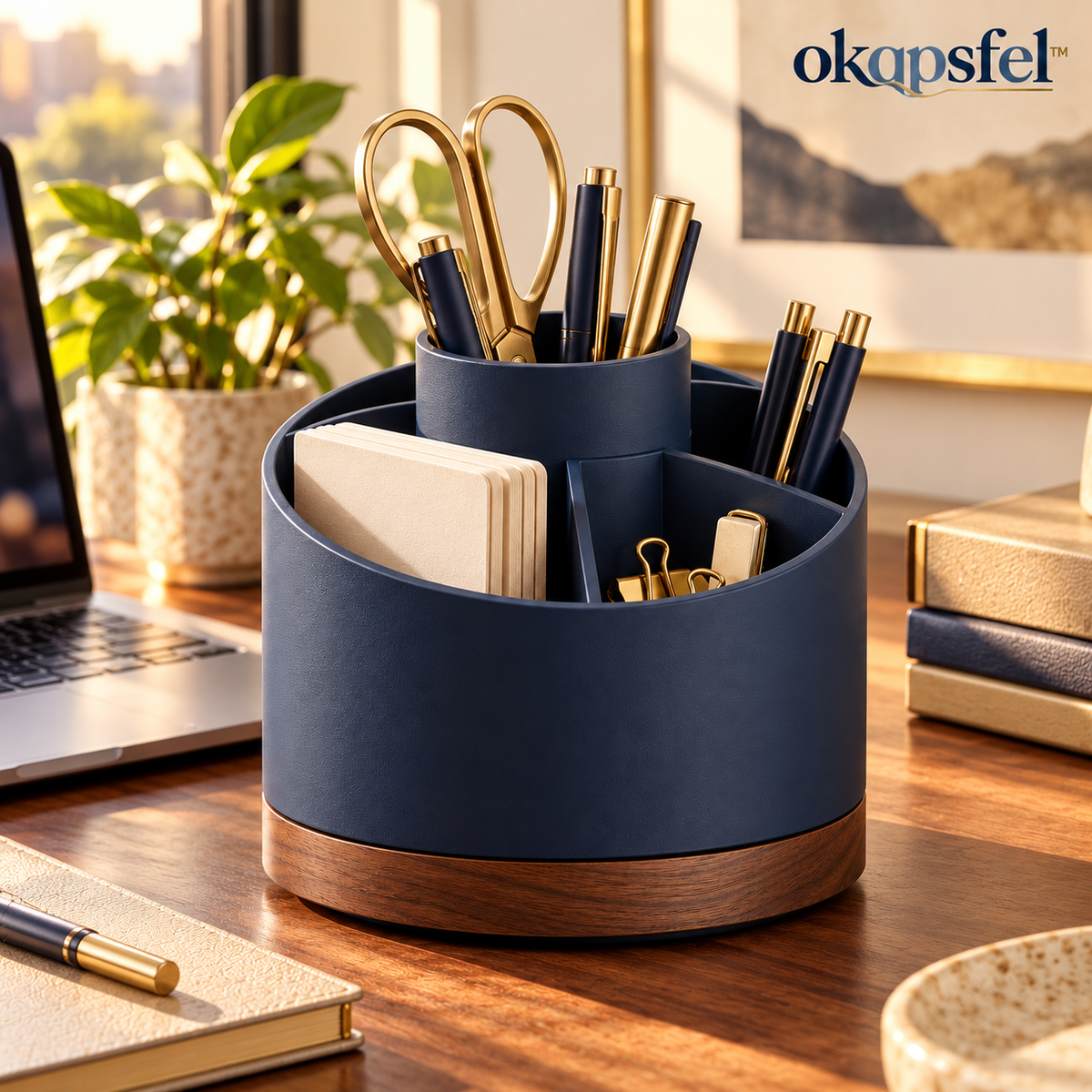 Rotating Desktop Pen Organizer product view 1 by okqpsfel™