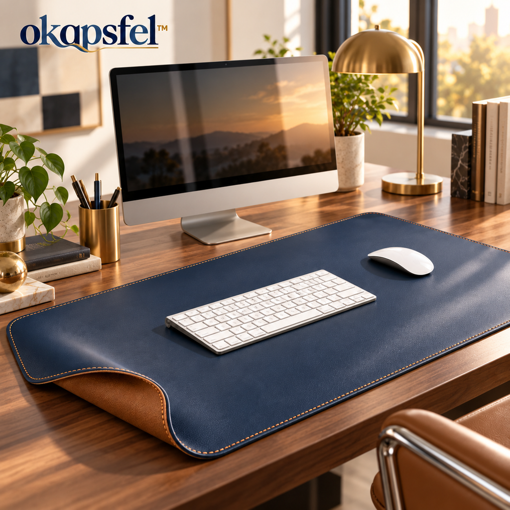 Extended Navy Desk Mat product view 2 by okqpsfel™