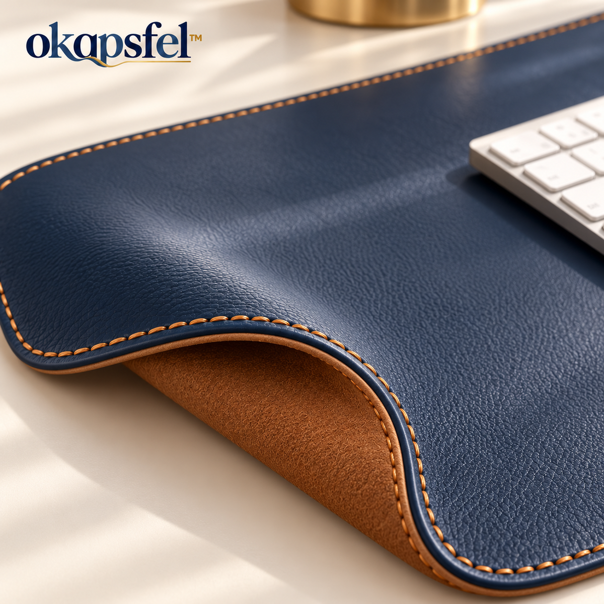 Extended Navy Desk Mat product view 4 by okqpsfel™