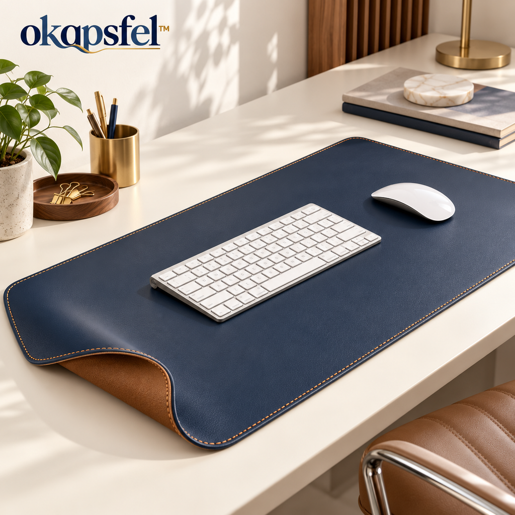 Extended Navy Desk Mat by okqpsfel™