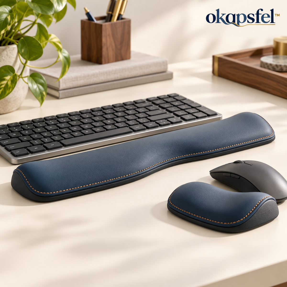 Keyboard and Mouse Wrist Rest Set by okqpsfel™