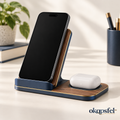 Phone and Earbuds Wireless Charging Stand by okqpsfel™